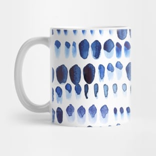 Indigo Watercolour Splodge Print Mug